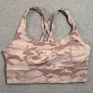 Lululemon Athletica Lavender Camo Sports Bra